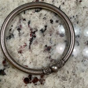 Silver cuff bracelet